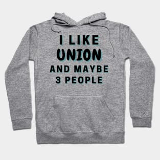 I Like Union And Maybe 3 People Hoodie